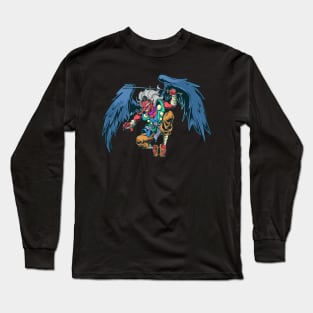 Japanese Yokai figure Tengu Long Sleeve T-Shirt